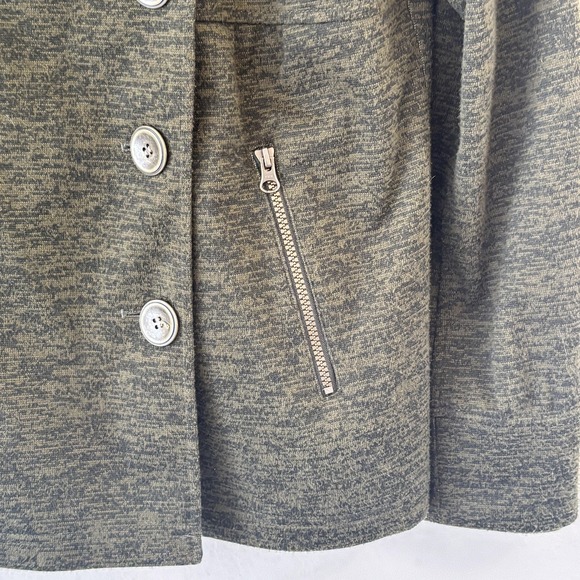 PrAna Breathe Softshell Jacket Womens Size L Green Asymmetrical Zip Outdoor - Picture 11 of 16